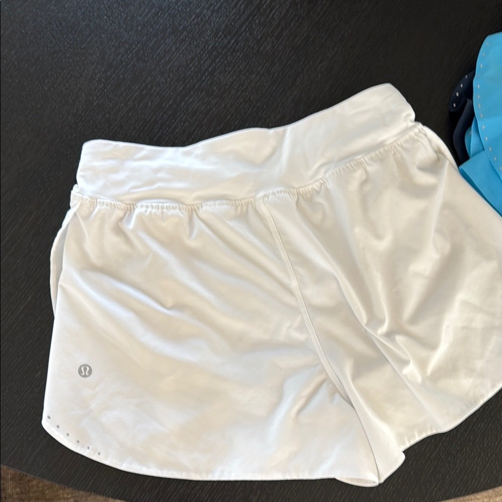 lululemon athletica Women's White fast and free running Short